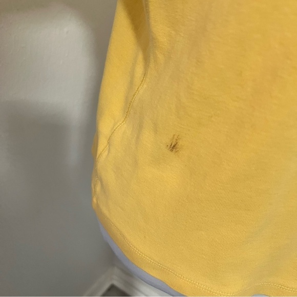 Pendleton Women’s Yellow Size Large 100% Cotton V-Neck Quarter Sleeve Comfy - Picture 5 of 10